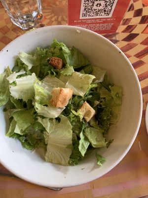 Half eaten large Caesar salad…very good!  at City O' City in Denver
