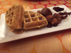 'chicken' and waffles.  at City O' City in Denver