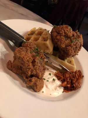 Chicken and waffles  at City O' City in Denver