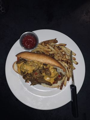 philly churrasco cheesesteak  at City O' City in Denver