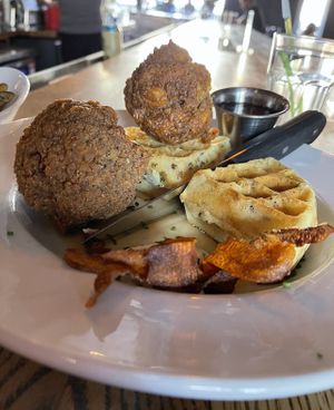 GF chicken & waffles   at City O' City in Denver