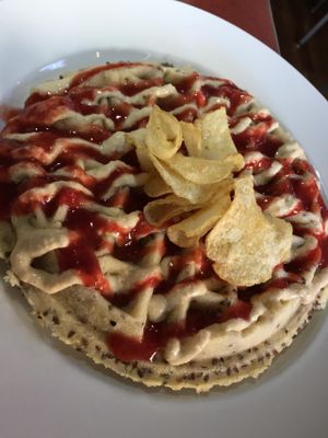 PB and J waffle at City O' City in Denver