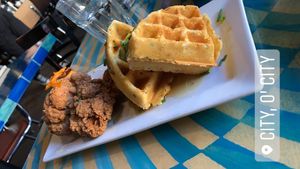 Chicken & Waffles at City O' City in Denver