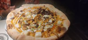 Chicken and buffalo pizza at City O' City in Denver