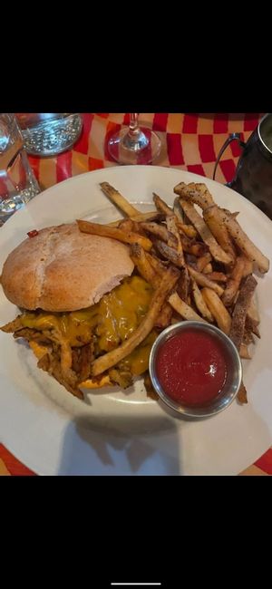 Philly churrasco cheesesteak with fries at City O' City in Denver