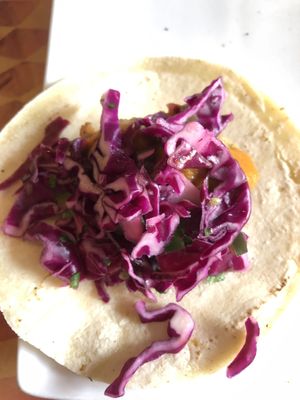 Vegan fish tacos  at City O' City in Denver
