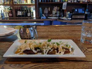 Latkes (mmmm!) at City O' City in Denver