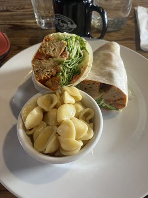Buff wrap w Mac and cheese side   at City O' City in Denver