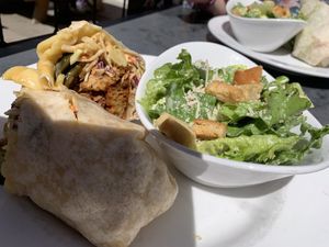 BBQ wing wrap, Caesar salad  at City O' City in Denver