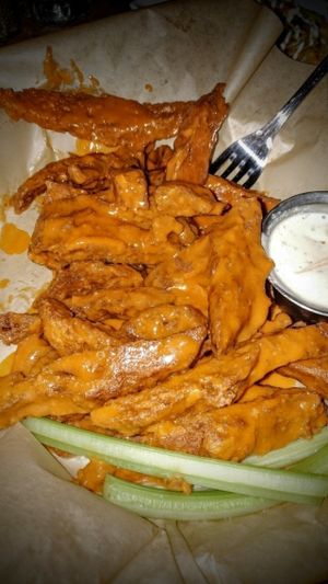 buffalo seitan Wings at City O' City in Denver
