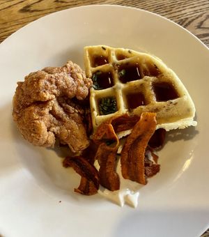 “Chicken” & waffles  at City O' City in Denver