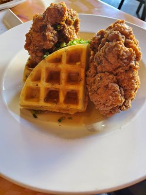 chick'n & waffles at City O' City in Denver