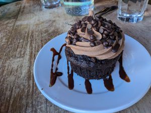 Chocolate chocolate cupcake (vegan) at City O' City in Denver