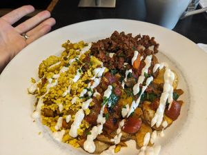 Vegan chorizo hash at City O' City in Denver