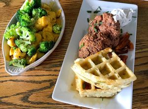 Mac & Cheese, ";Chicken"; & Waffles at City O' City in Denver