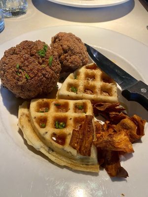 Vegan Chicken n’ Waffles   at City O' City in Denver