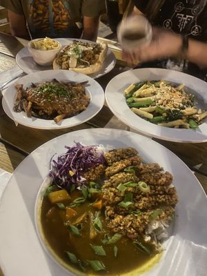 Cheesesteak, poutine, summer pasta and katsu curry   at City O' City in Denver