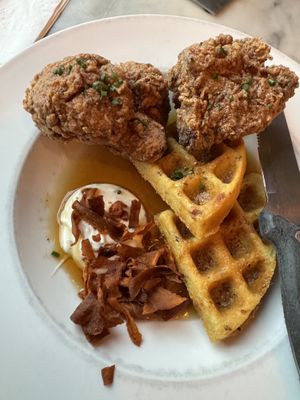 Chicken and waffles   at City O' City in Denver