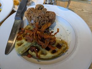 Chicken and waffles (full) at City O' City in Denver