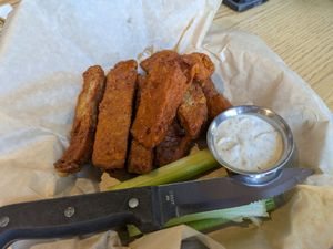 Buffalo seitan wings at City O' City in Denver