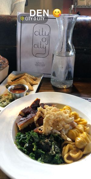 BBQ Bowl and the small plate ravioli😋 at City O' City in Denver