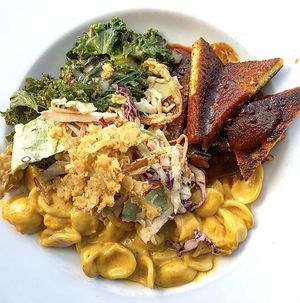 The BBQ Bowl. You can choose between tofu or seiten, but I can't recommend the tofu enough! at City O' City in Denver