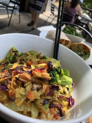 Coconut curry noodles 💚 at City O' City in Denver