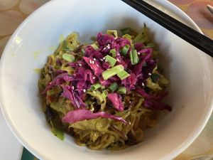 Coconut curry noodles at City O' City in Denver