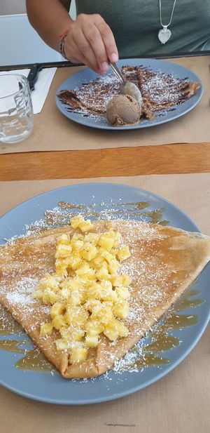 Crêpes vegan at Crep'o'rama in Albi