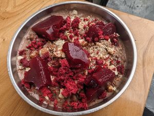 Chocolate rice pudding at Bestie Cafe in Auckland