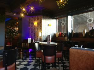 Bar side area at Zambretto Italian - Old Sneddon St in Paisley