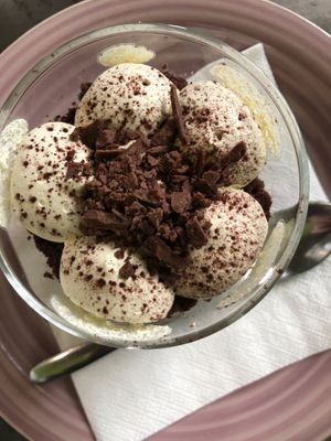 Gianduia mousse  at L'Orto Bistrot in Turin