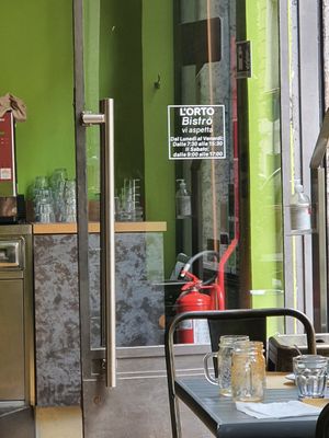 Opening hours. The food here was amazing my Italian is rubbish but they took their time with me even though they were super busy. I went at 13.30 which I'm guessing is a prime time at L'Orto Bistrot in Turin