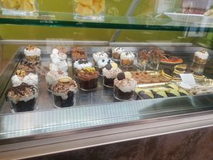 Lots of dessert choices at L'Orto Bistrot in Turin