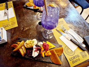 Menù aperitivo at L'Orto Bistrot in Turin