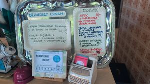 Menu of the day at Klubokawiarnia Pestka in Czestochowa