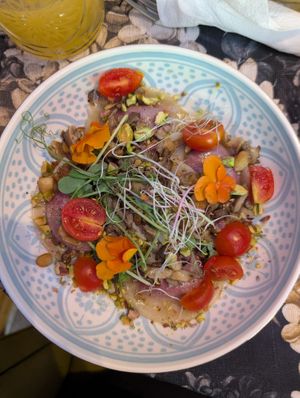 Beetroot ravioli 🫜 at Klubokawiarnia Pestka in Czestochowa