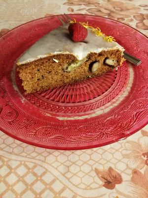 Carrot cake at Klubokawiarnia Pestka in Czestochowa