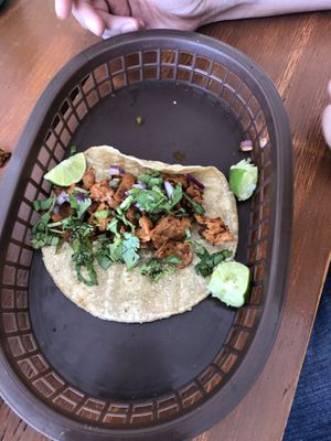 Taco al pastor  at Veggie Happy in Queretaro