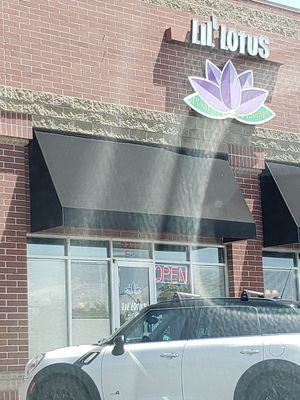 Outside of building at Lil' Lotus in Salt Lake City