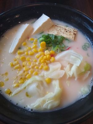 Vegan ramen at Slurp Ramen in Port Jefferson