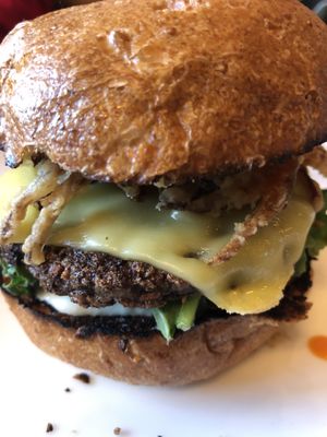 Burger special - spicy buffalo at Urbavore in Lynchburg