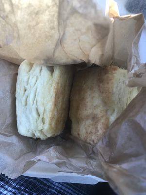 Vegan biscuits and butter  at Urbavore in Lynchburg