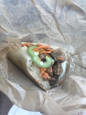 Vegan bahn mi  at Urbavore in Lynchburg
