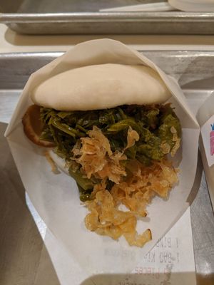 Gwa bao king oyster mushrooms at bao-logy in Philadelphia