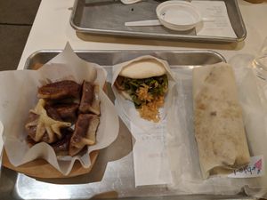 Vegan options at bao-logy in Philadelphia