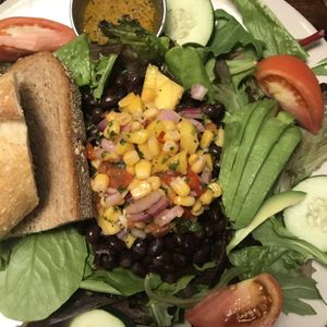 Black bean salad was delicious! at Blue Dahlia Bistro in San Marcos