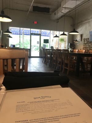 Inside at Blue Dahlia Bistro in San Marcos
