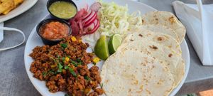 Impossible tacos at Upland Brewing Company in Bloomington