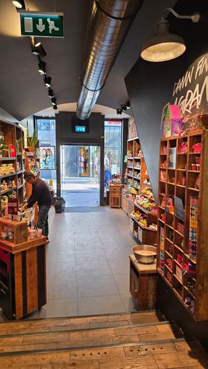 Interior at LUSH in Amsterdam